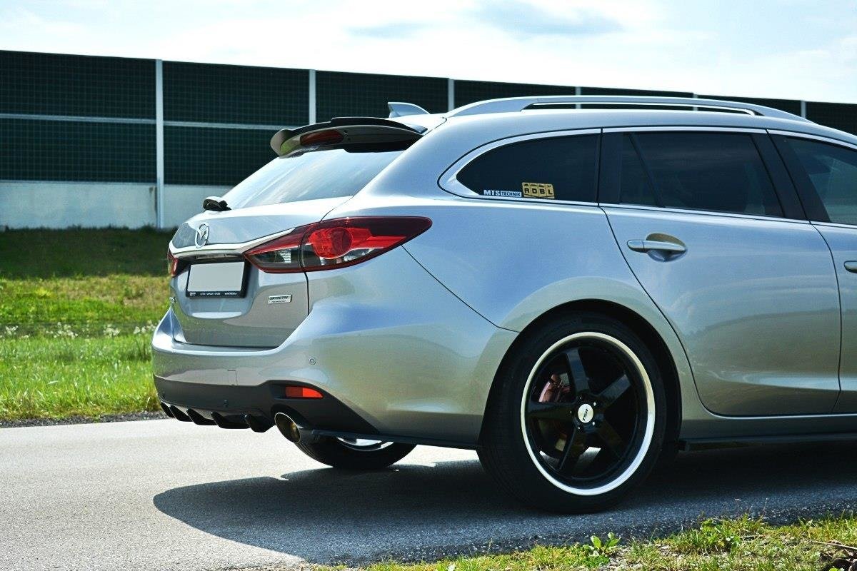 Maxton Design Spoiler CAP passend für Mazda 6 GJ (Mk3) Wagon schwarz Hochglanz