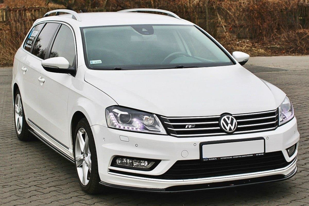 Maxton Design Front Ansatz V.1 für Vw Passat B7 R-Line Carbon Look