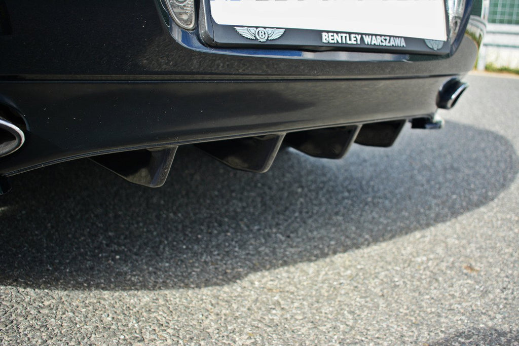 Maxton Design Diffusor Heck Ansatz passend für Bentley Continental GT schwarz Hochglanz