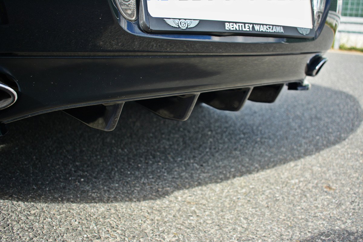 Maxton Design Diffusor Heck Ansatz passend für Bentley Continental GT schwarz Hochglanz