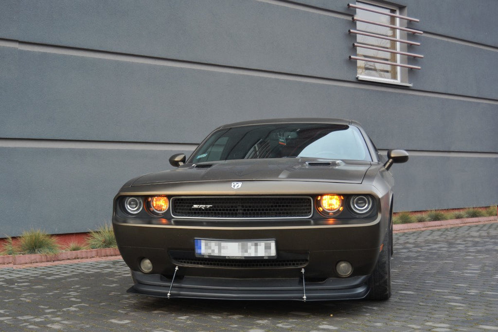 Maxton Design HYBRID Street+ Spoilerlippe Front Ansatz V.1 passend für DODGE CHALLENGER MK3. PHASE-I SRT8 COUPE