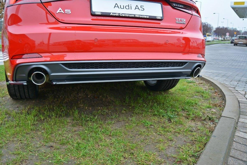 Maxton Design Heckansatz Audi A5 F5 S-Line schwarz Hochglanz für Audi A5 / S5 / RS5