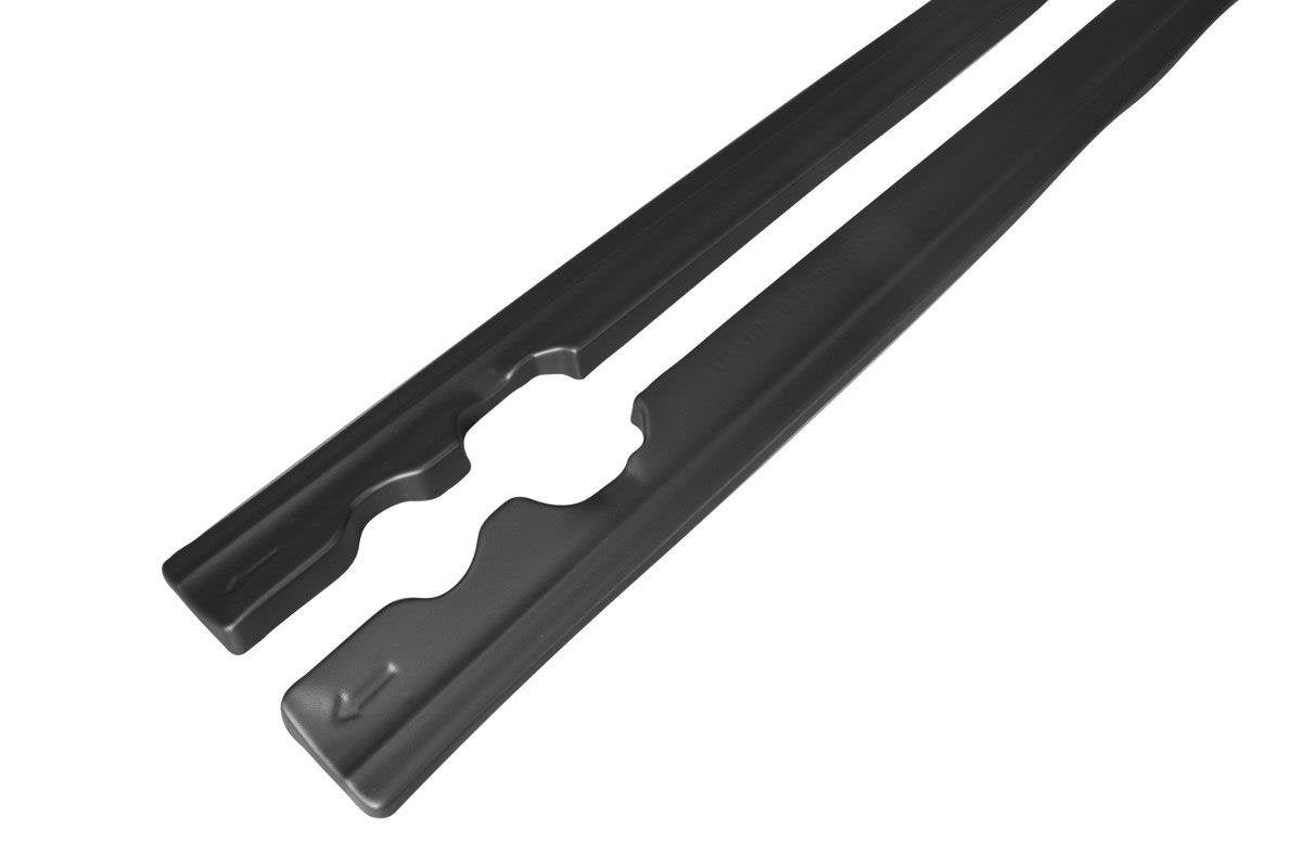 Maxton Design Seitenschweller Ansatz für Mercedes C-Klasse S205 63 AMG Kombi Carbon Look
