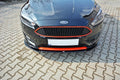 Maxton Design Street+ Spoilerlippe Front Ansatz V.2 passend für Ford Focus ST-Line Mk3 Facelift schwarz Hochglanz