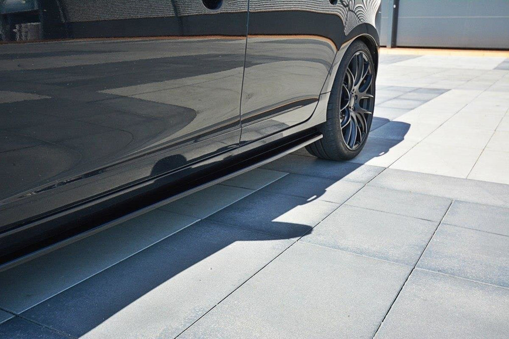 Maxton Design Street+ Seitenschweller Leisten passend für Volvo V60 Polestar Facelift schwarz Hochglanz