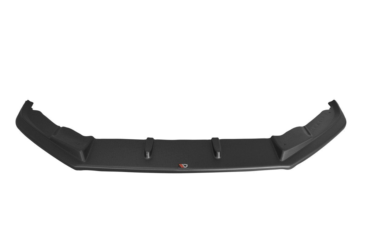 Maxton Design Street+ Spoilerlippe Front Ansatz V.1 passend für VOLKSWAGEN SCIROCCO MK.3 R FACELIFT schwarz Hochglanz