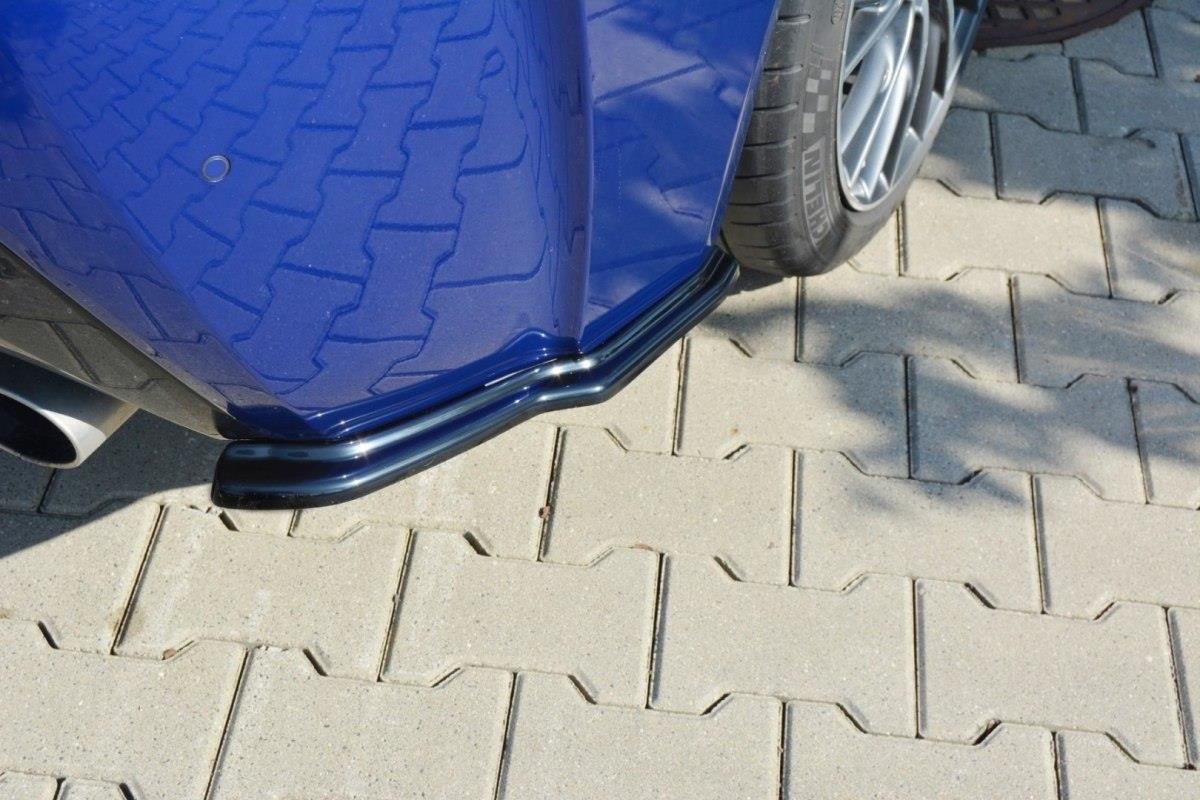 Maxton Design Heck Ansatz Flaps Diffusor passend für Lexus RC F schwarz Hochglanz