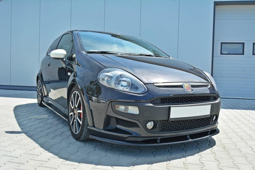 Maxton Design Frontdiffusor Abarth Punto Evo schwarz Hochglanz für Abarth Punto Evo