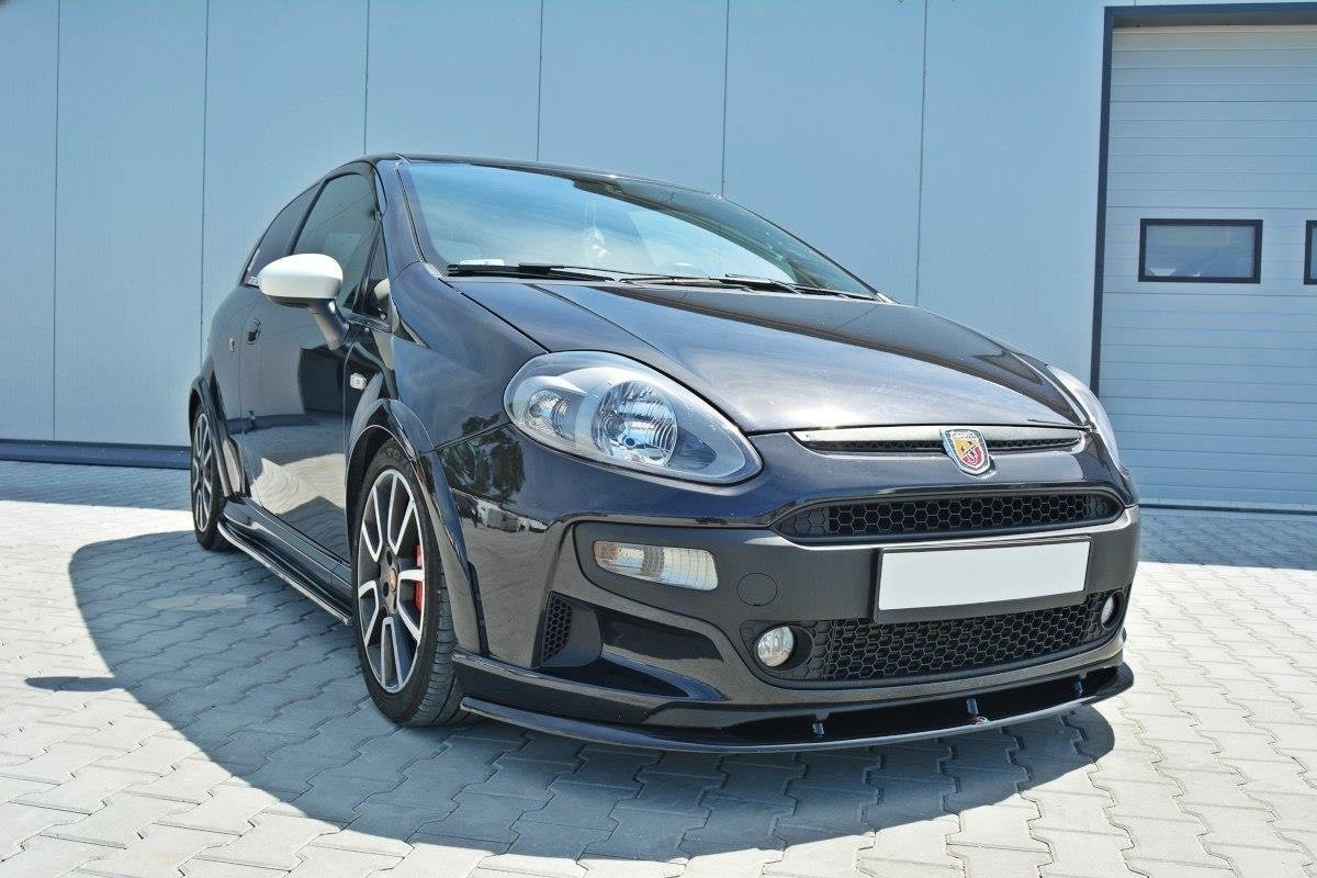 Maxton Design Frontdiffusor Abarth Punto Evo schwarz Hochglanz für Abarth Punto Evo