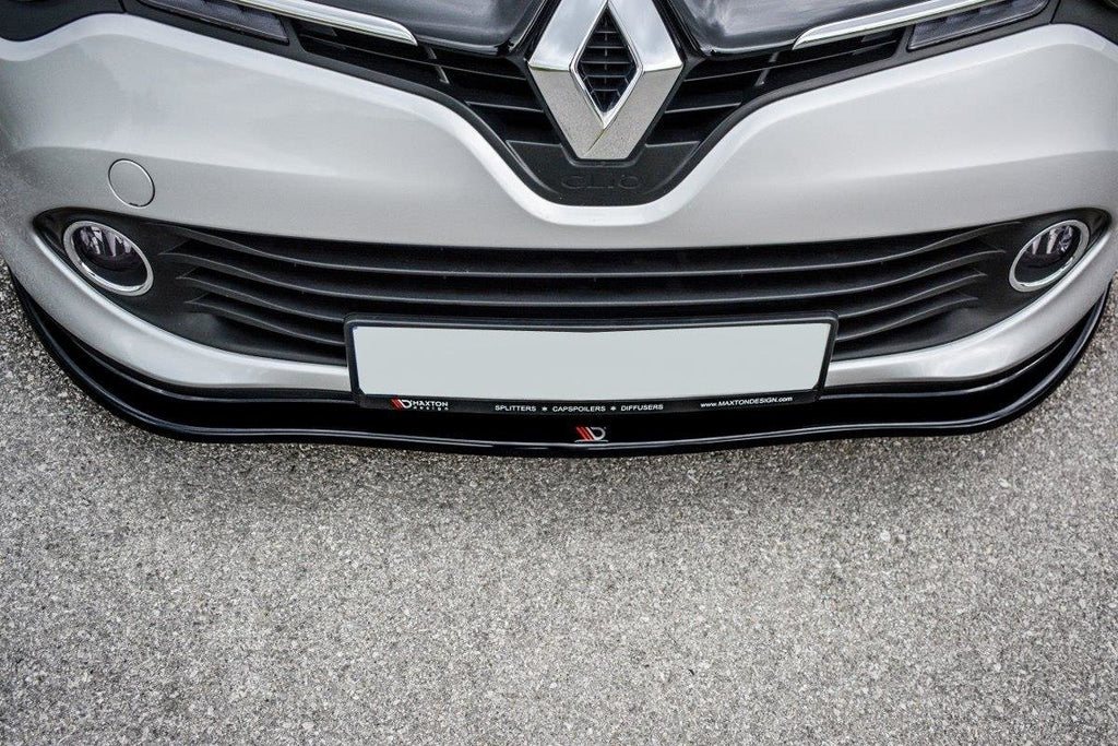 Maxton Design Street+ Spoilerlippe Front Ansatz V.1 passend für Renault Clio Mk4 schwarz Hochglanz