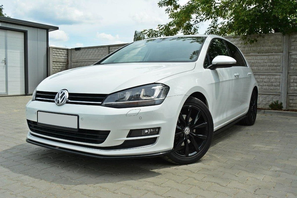 Maxton Design Street+ Seitenschweller Leisten passend für VW Golf Mk7 Standard schwarz Hochglanz