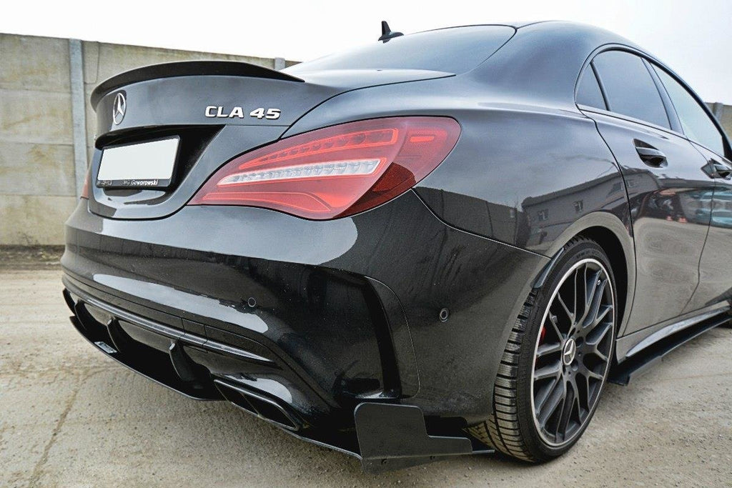 Maxton Design Diffusor Heck Ansatz passend für Heckschürze V.3 passend für Mercedes CLA A45 AMG C117 Facelift