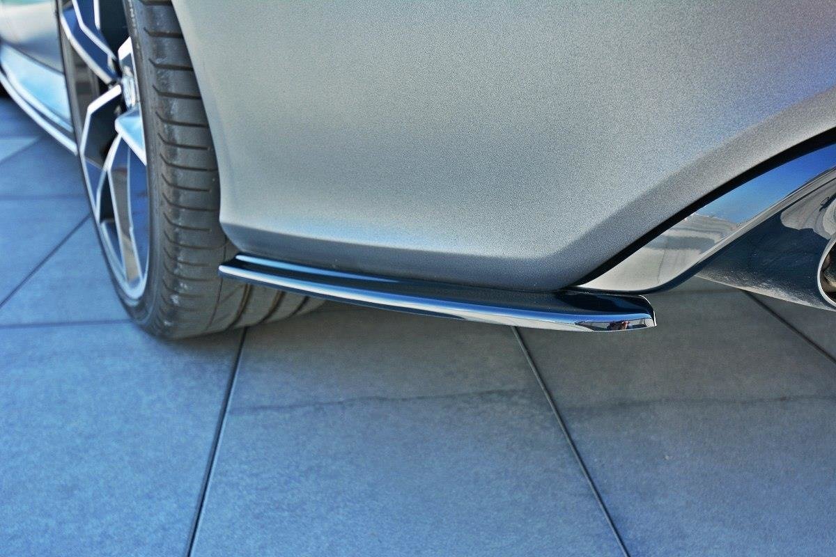 Maxton Design Heck Ansatz Flaps Diffusor V.1 passend für Audi RS7 C7 schwarz Hochglanz