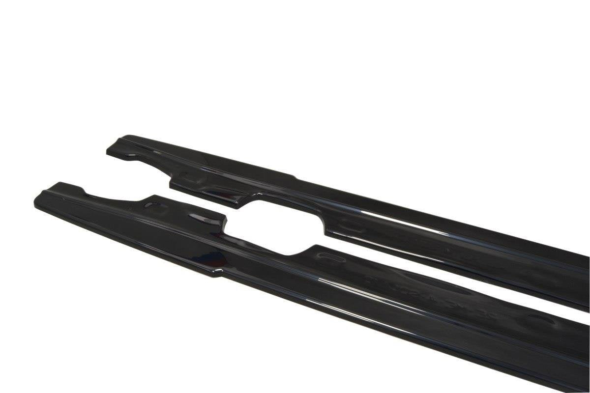 Maxton Design Street+ Seitenschweller Leisten passend für Renault Megane Hatchback Mk4 schwarz Hochglanz