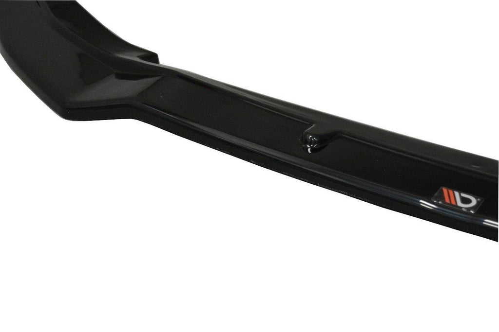 Maxton Design Street+ Spoilerlippe Front Ansatz passend für Honda Civic Mk9 Facelift schwarz Hochglanz