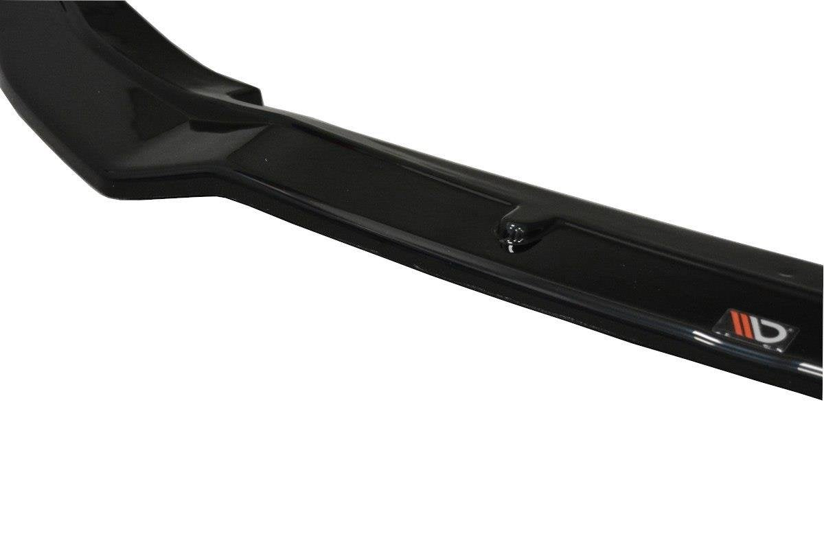 Maxton Design Street+ Spoilerlippe Front Ansatz passend für Honda Civic Mk9 Facelift schwarz Hochglanz
