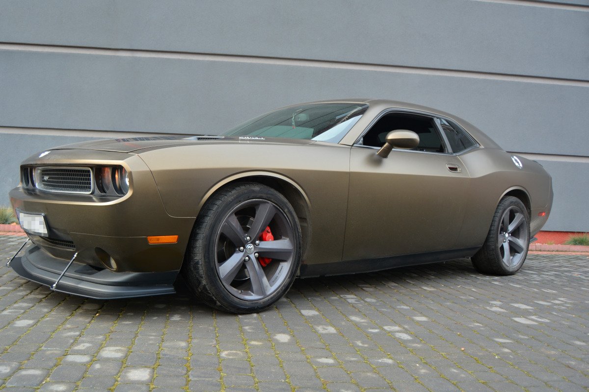 Maxton Design HYBRID Street+ Spoilerlippe Front Ansatz V.1 passend für DODGE CHALLENGER MK3. PHASE-I SRT8 COUPE