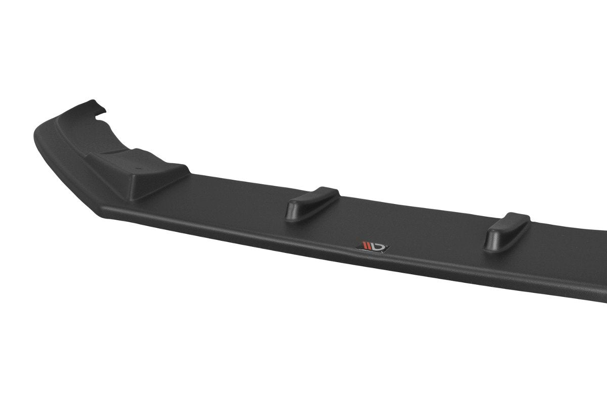 Maxton Design Street+ Spoilerlippe Front Ansatz V.1 passend für VOLKSWAGEN SCIROCCO MK.3 R FACELIFT schwarz Hochglanz
