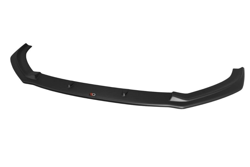 Maxton Design Street+ Spoilerlippe Front Ansatz passend für V.1 Audi S3 / A3 S-Line Hatchback / Sportback 8V Facelift schwarz Hochglanz