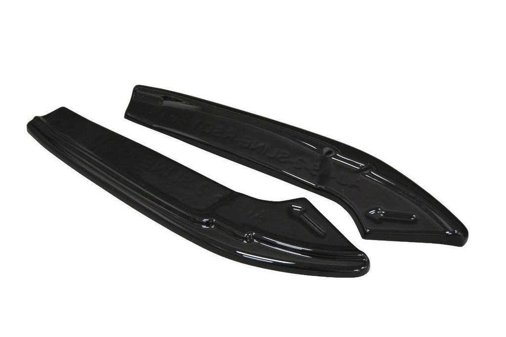 Maxton Design Heck Ansatz Flaps Diffusor passend für Audi A4 B9 S-Line schwarz Hochglanz