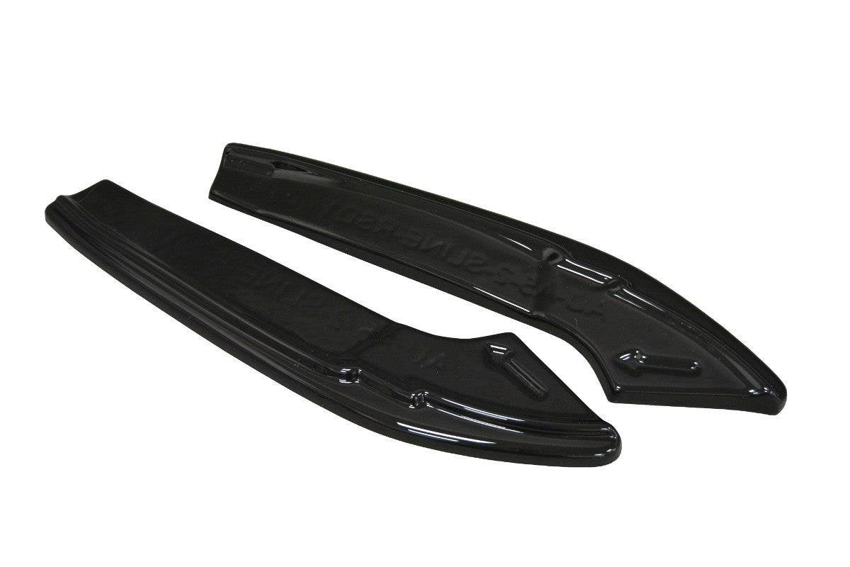 Maxton Design Heck Ansatz Flaps Diffusor passend für Audi A4 B9 S-Line schwarz Hochglanz