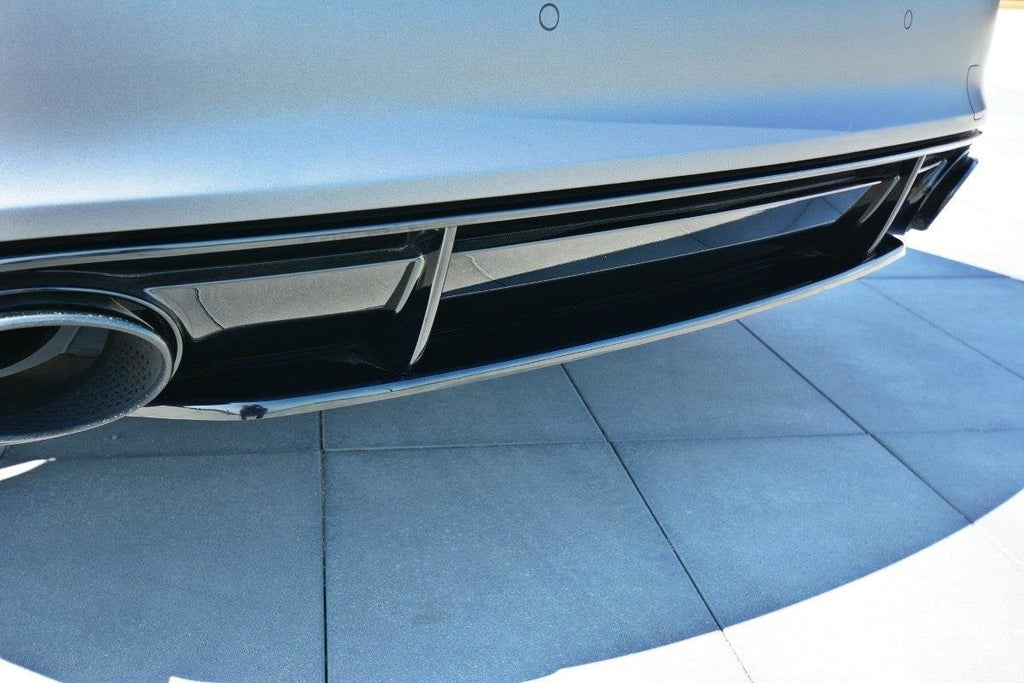 Maxton Design Heckansatz Audi RS7 C7 schwarz Hochglanz für Audi A7