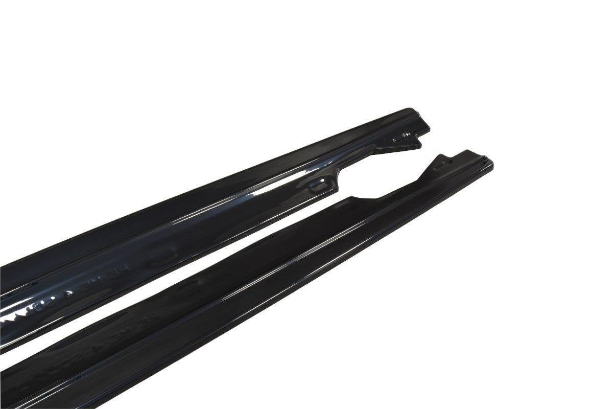 Maxton Design Street+ Seitenschweller Leisten passend für Renault Megane Hatchback Mk4 schwarz Hochglanz