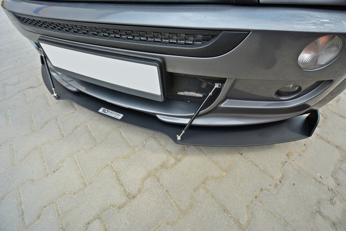 Maxton Design Racing Street+ Spoilerlippe Front Ansatz passend für MINI R53 COOPER S JCW