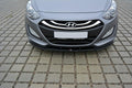 Maxton Design Street+ Spoilerlippe Front Ansatz passend für Hyundai i30 mk.2 schwarz Hochglanz