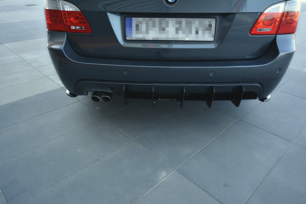 Maxton Design Diffusor Heck Ansatz passend für Heckschürze passend für BMW 5er E61 (TOURING) WAGON M Paket