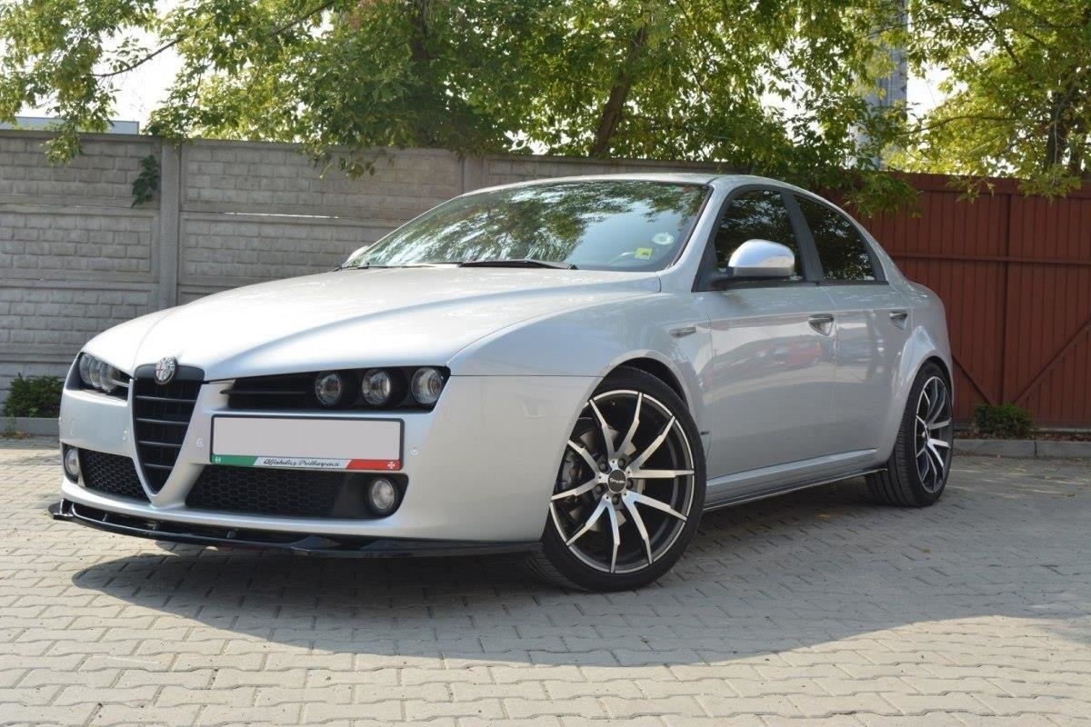 Maxton Design Seitenschweller Alfa Romeo 159 schwarz Hochglanz für Alfa Romeo 159