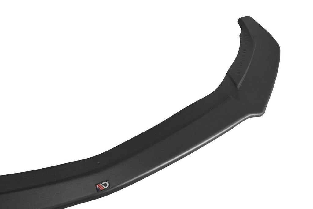 Maxton Design Street+ Spoilerlippe Front Ansatz V.2 passend für Mercedes CLA A45 AMG C117 Facelift schwarz Hochglanz