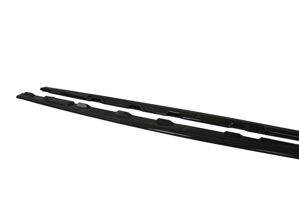 Maxton Design Street+ Seitenschweller Leisten passend für Audi S5 / A5 S-Line F5 Coupe schwarz Hochglanz