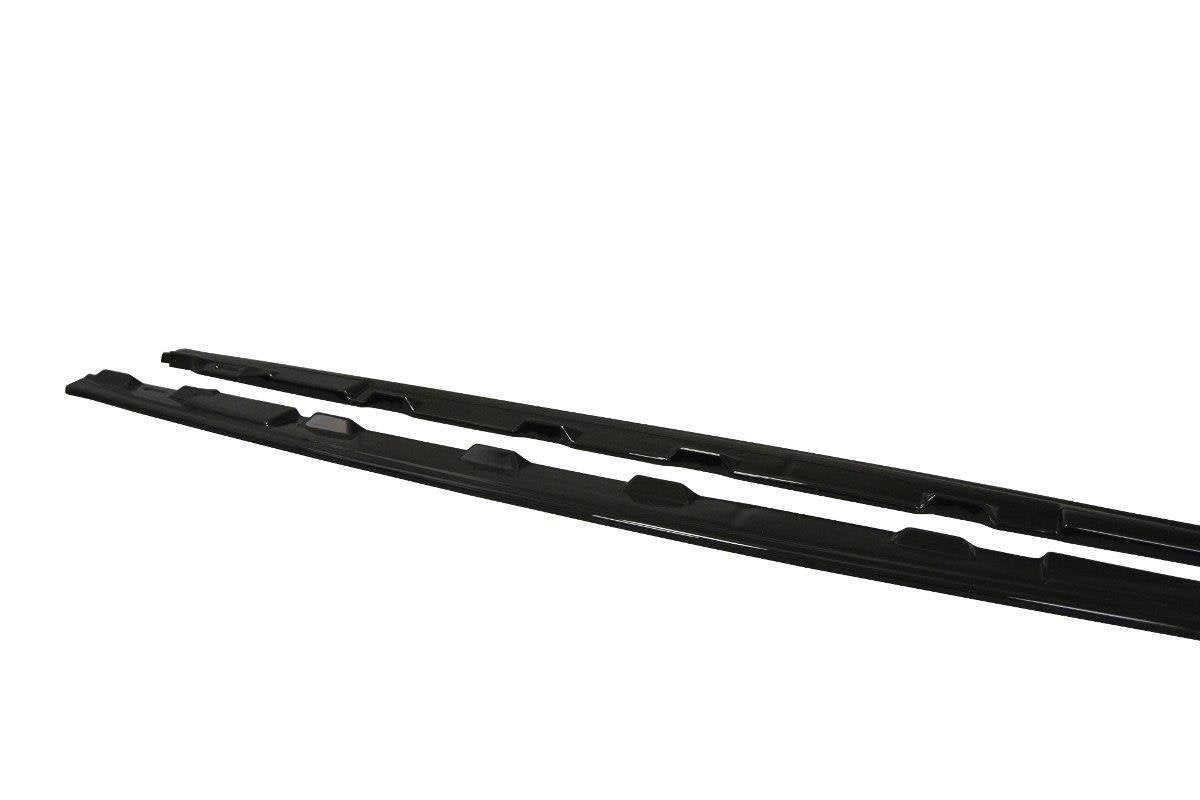 Maxton Design Street+ Seitenschweller Leisten passend für Audi S5 / A5 S-Line F5 Coupe schwarz Hochglanz