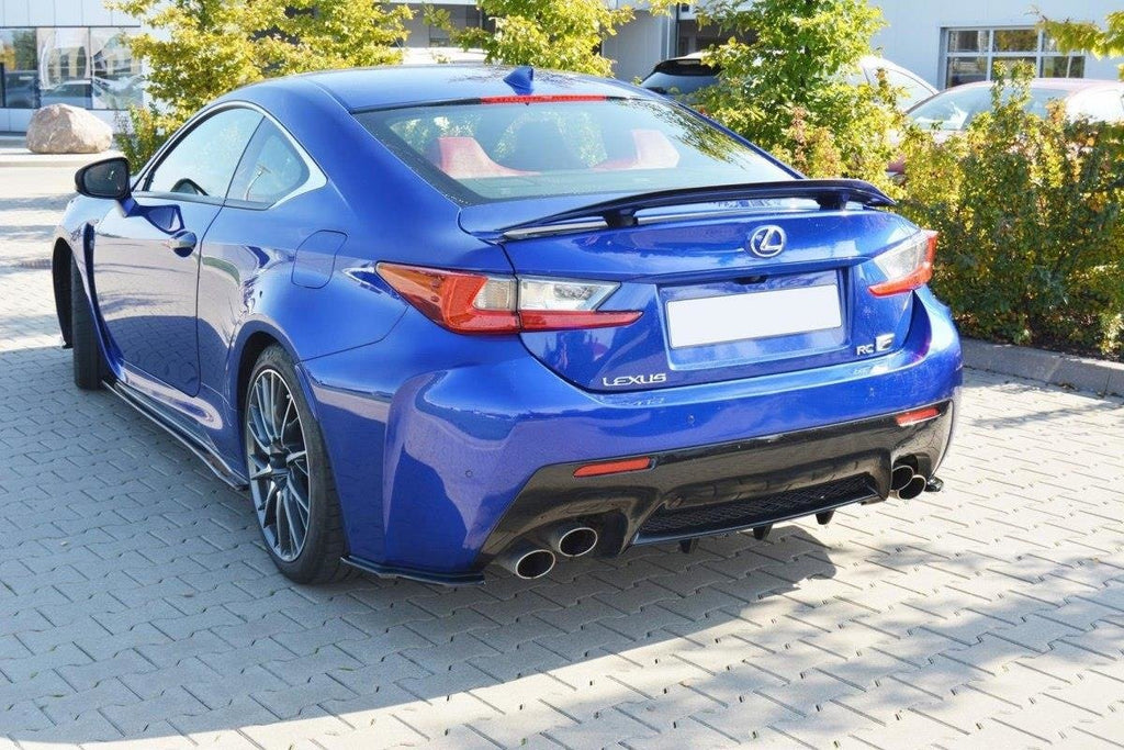 Maxton Design Street+ Seitenschweller Leisten passend für Lexus RC F schwarz Hochglanz