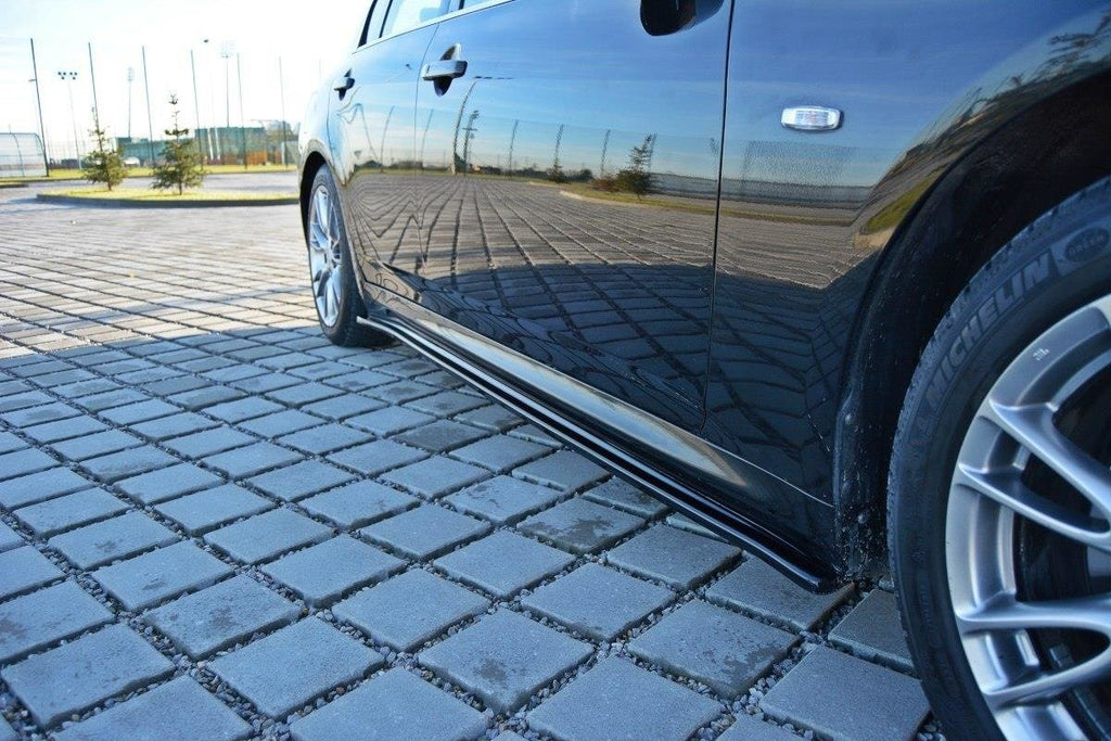 Maxton Design Street+ Seitenschweller Leisten passend für Infiniti G37 Limousine schwarz Hochglanz