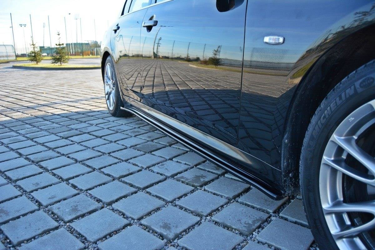 Maxton Design Street+ Seitenschweller Leisten passend für Infiniti G37 Limousine schwarz Hochglanz