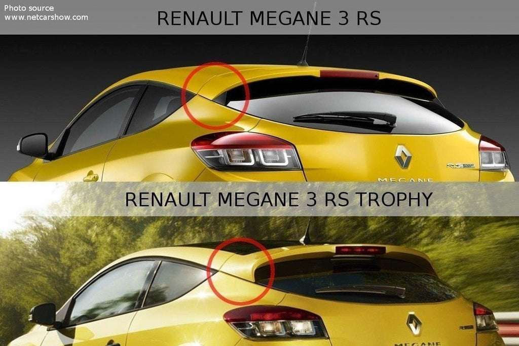 Maxton Design Spoiler CAP passend für Renault Megane RS Trophy / RS Cup Mk3 schwarz Hochglanz
