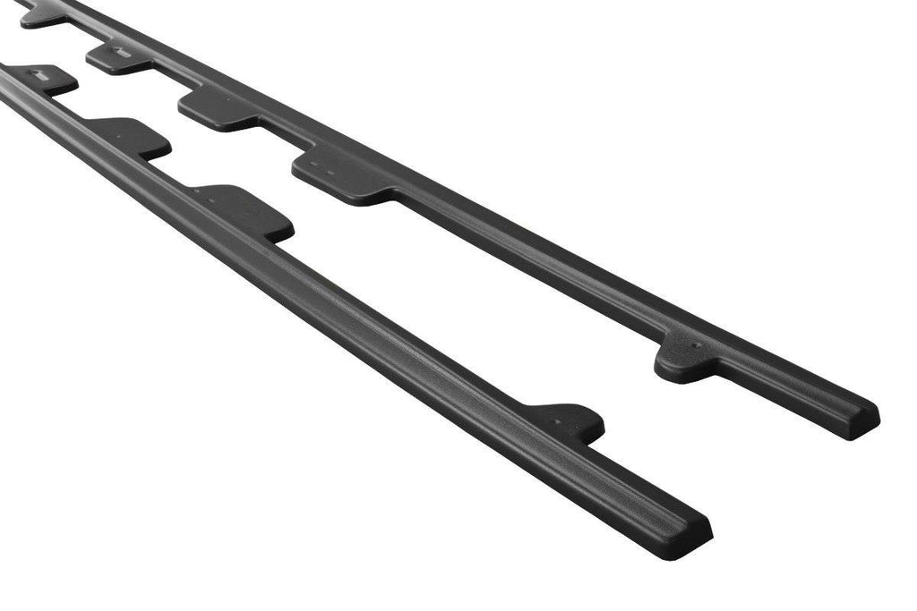 Maxton Design Street+ Seitenschweller Leisten passend für V.1 passend für Audi S7 / A7 S-Line C7 schwarz Hochglanz
