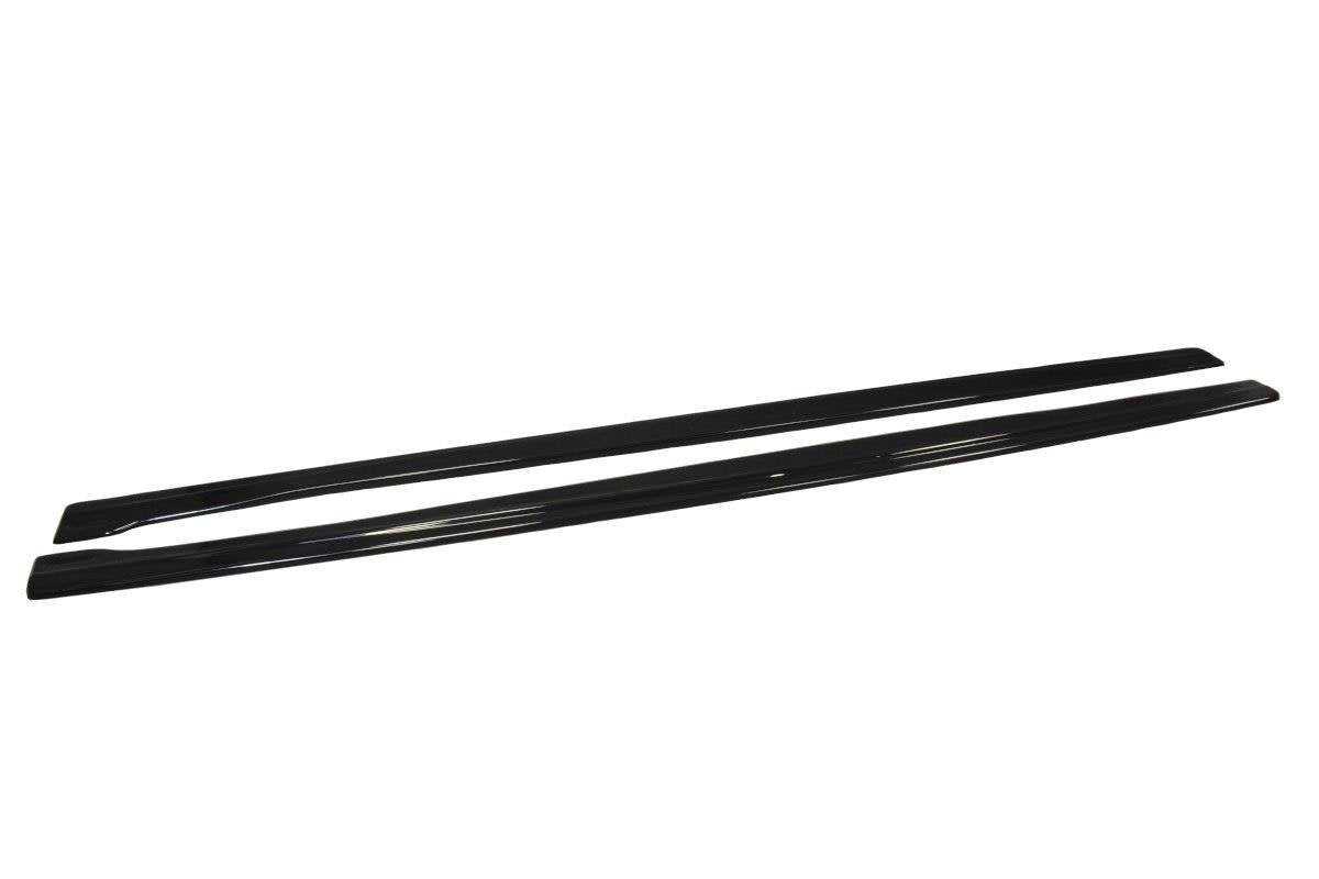 Maxton Design Street+ Seitenschweller Leisten passend für V.1 passend für Audi RS7 C7 schwarz Hochglanz