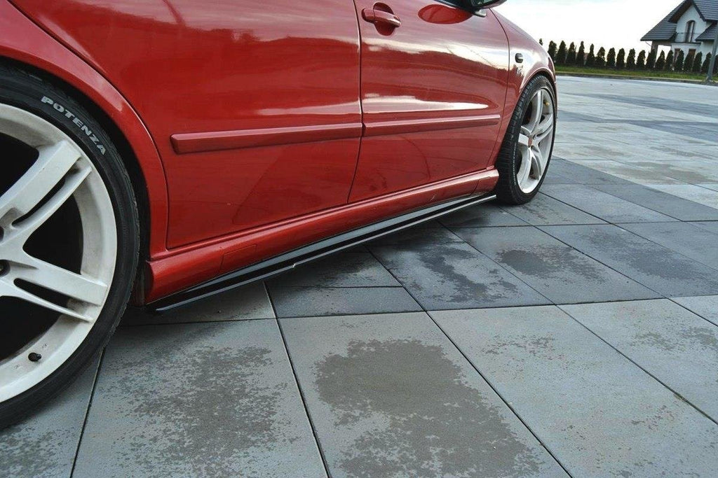 Maxton Design Street+ Seitenschweller Leisten passend für Seat Leon Mk1 Cupra schwarz Hochglanz