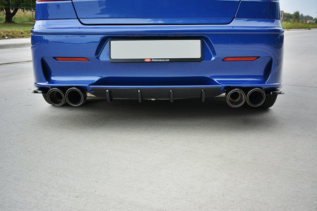 Maxton Design Heck Ansatz Flaps Diffusor passend für Alfa Romeo 156 GTA SW schwarz Hochglanz