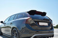 Maxton Design Spoiler CAP passend für Volvo V60 Polestar Facelift schwarz Hochglanz