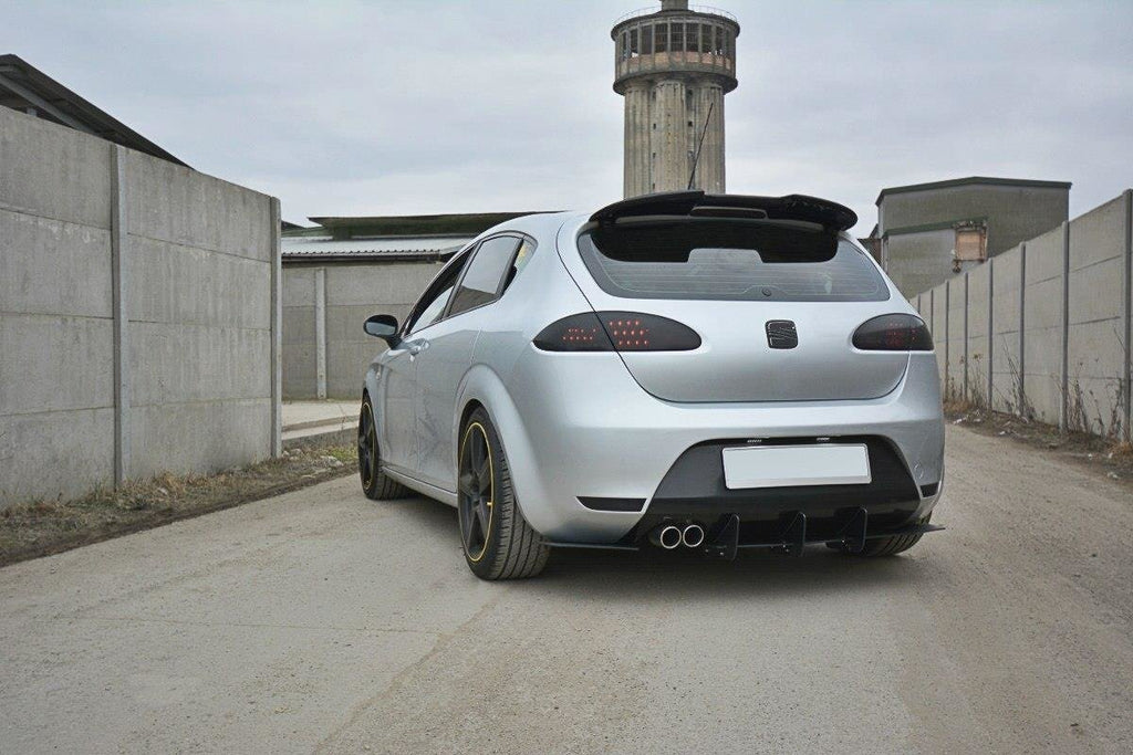 Maxton Design Diffusor Heck Ansatz passend für Heckschürze V.1 passend für Seat Leon Mk2 Cupra/ FR