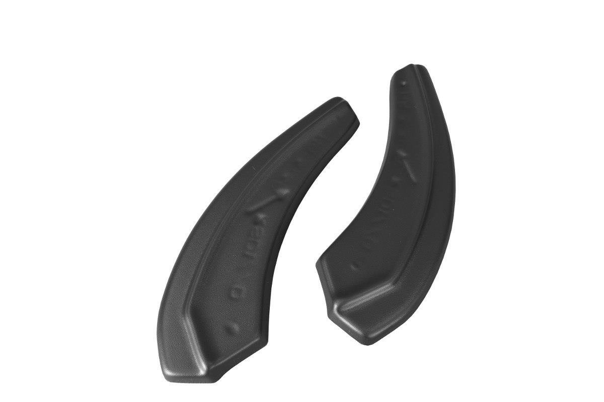Maxton Design Heck Ansatz Flaps Diffusor passend für Mazda 3 BN (Mk3) Facelift schwarz Hochglanz