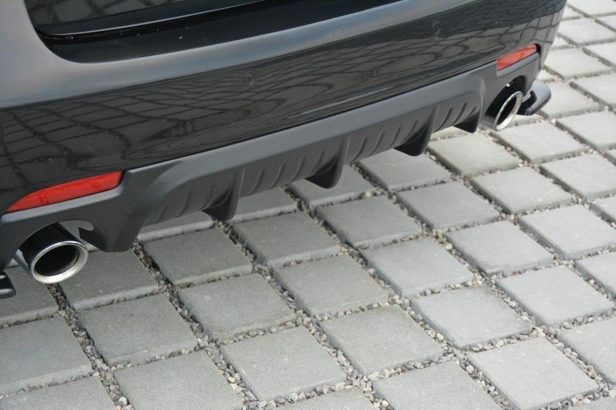 Maxton Design Diffusor Heck Ansatz passend für Saab 9-3 Aero Mk2 Facelift schwarz Hochglanz