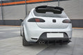 Maxton Design Diffusor Heck Ansatz passend für Heckschürze V.2 passend für Seat Leon Mk2 Cupra/ FR