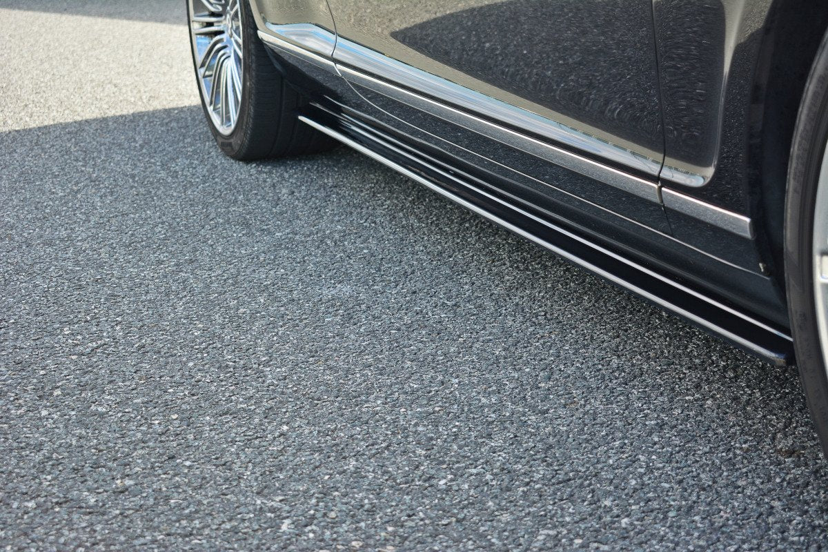 Maxton Design Street+ Seitenschweller Leisten passend für BENTLEY CONTINENTAL GT schwarz Hochglanz