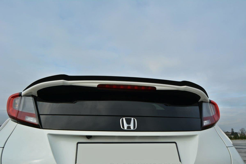Maxton Design Spoiler CAP passend für Honda Civic Mk9 Facelift schwarz Hochglanz