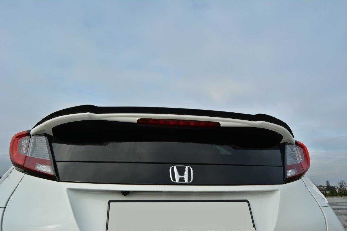 Maxton Design Spoiler CAP passend für Honda Civic Mk9 Facelift schwarz Hochglanz